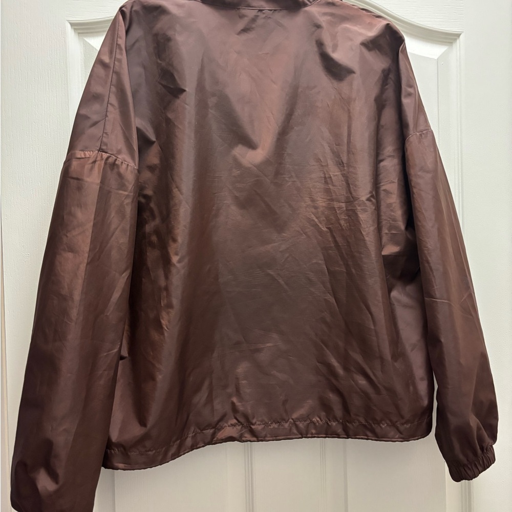 Fabletics Shawn Cropped Half-Zip Windbreaker Size… - image 3